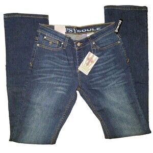 Gypsy Soule Jeans Vogue Essential Fit Western Women's Button Fly 1/25 2/26 6/28